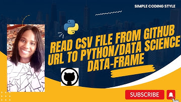 Create and Read CSV file from GitHub URL to Python Data-Frame using Pandas ||Data Science
