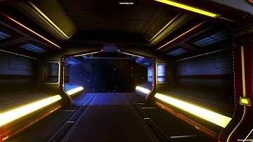 scifi hallway Just fooling around.