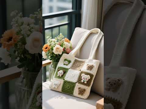 🛍️ Crochet Market Bag – Sweet and Stylish