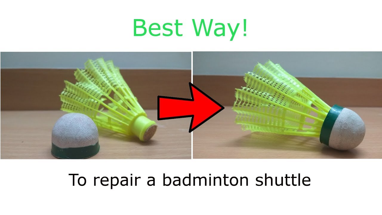 How to fix a shuttlecock in Hindi Best way YouTube
