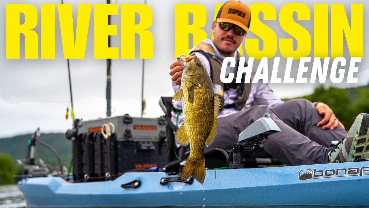 First to Catch a Bass on ALL These Baits WINS! (River Fishing)