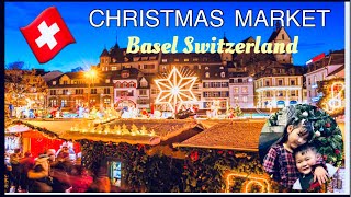 Christmas Market | Basel Switzerland | Walking Tour # Tibetan Vlogger Switzerland 2022 Vlog # 61