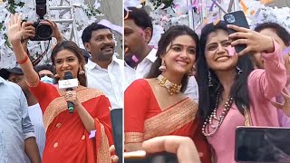 Keerthy Suresh Launches CMR Shopping Mall In Mancherial | MS entertainments