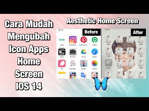 IOS 14 Cara Mengubah Icon Aplikasi Home Screen