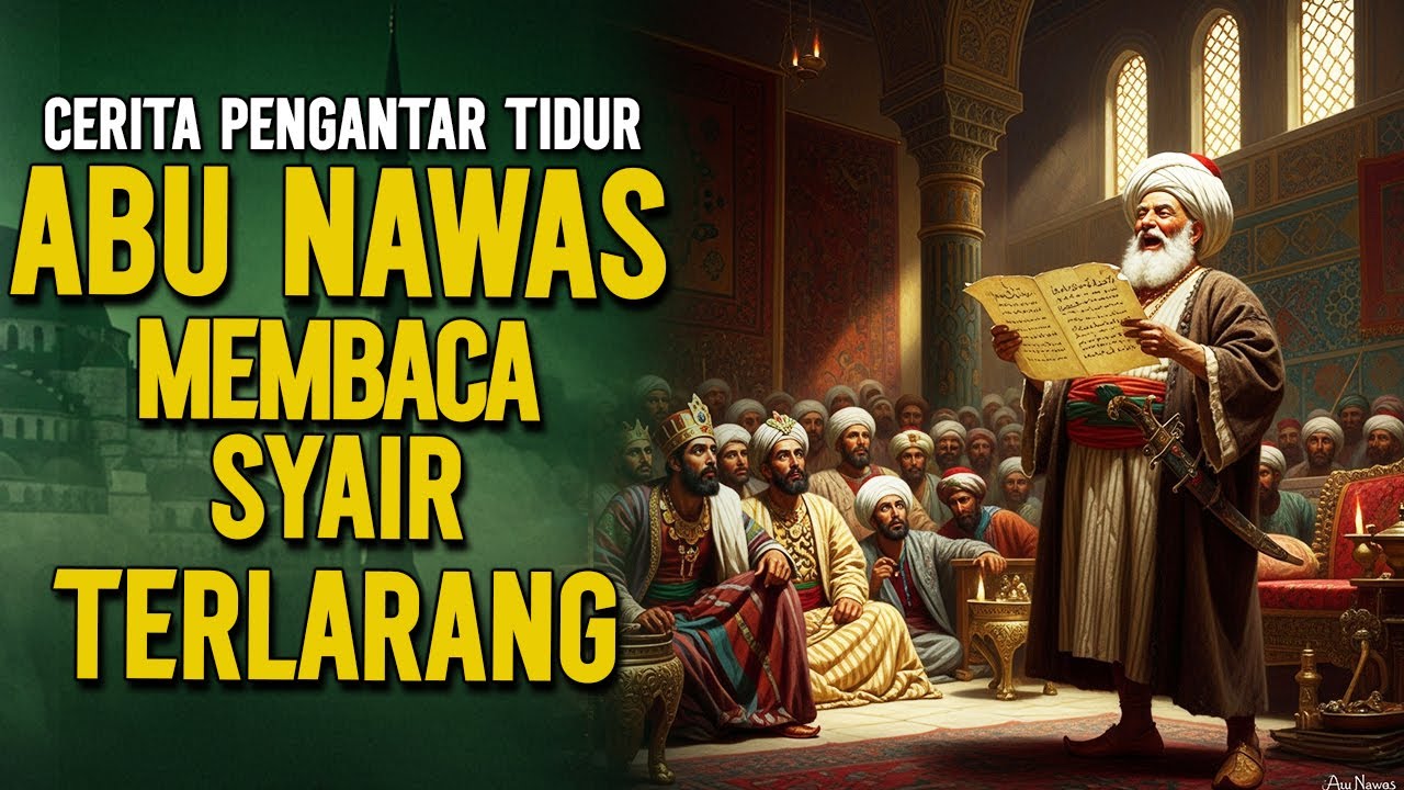ABU NAWAS MEMBACA SYAIR TERLARANG DI ISTANA RAJA || CERITA LUCU PENGANTAR TIDUR