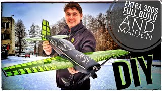 RC EXTRA 300S  Full Build and Maiden Flight. 3D printed RC airplane, eSUN LW filament Park flyer DIY