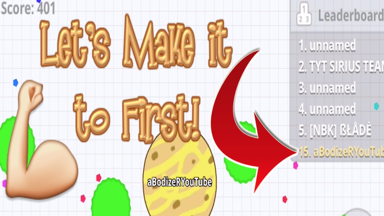 Agario Gameplay - Trying to BREAK That LEADERBOARD in AGAR.IO