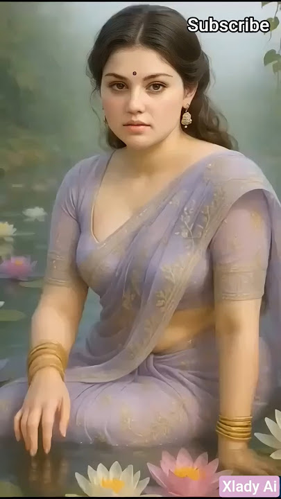 River Goddess from USA? 😍 AI Beauty in Purple Saree Takes Over the Internet! 🌊👑✨ #shorts #ailookbook