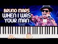 WHEN I WAS YOUR MAN - Bruno Mars | Aula de teclado