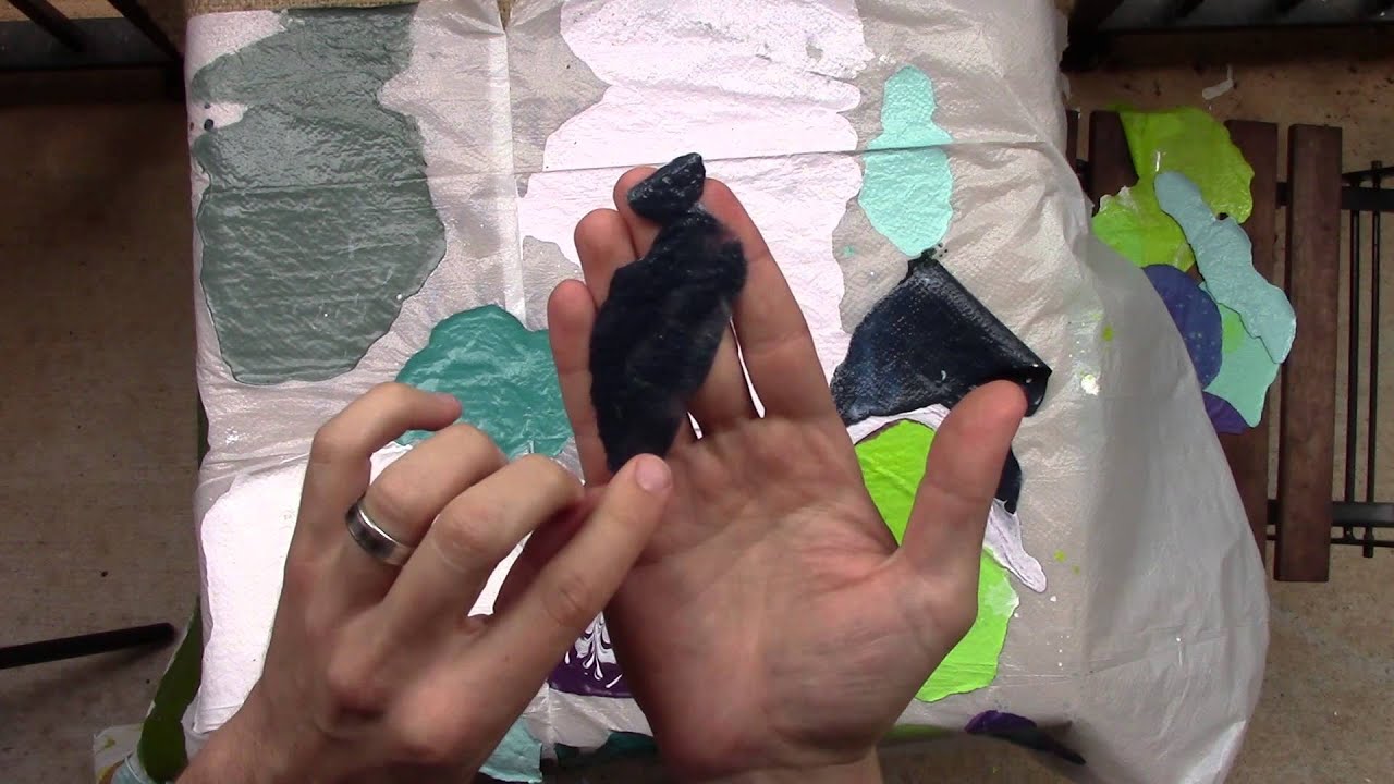 peeling acrylic paint skins youtube