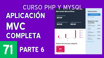 #6 APLICACIÓN MVC COMPLETA EN PHP (SESIONES, AJAX, LOGIN, ROLES) Curso PHP y MySQL #71