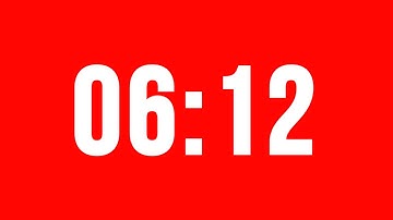 6 Minute 12 Second Timer With Alarm Without Music