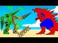 Rescue GODZILLA &amp; KONG vs NEW TITAN DRILL MAN: Returning from the Dead SECRET | Godzilla Cartoon