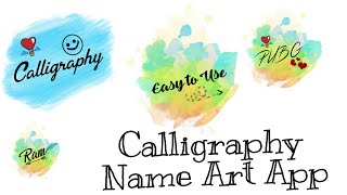 How to use calligraphy font-Name Art App screenshot 5