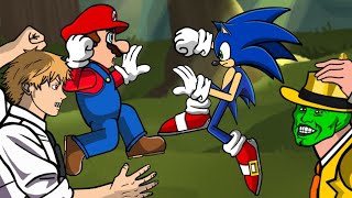 Mario vs Sonic (and more animations)