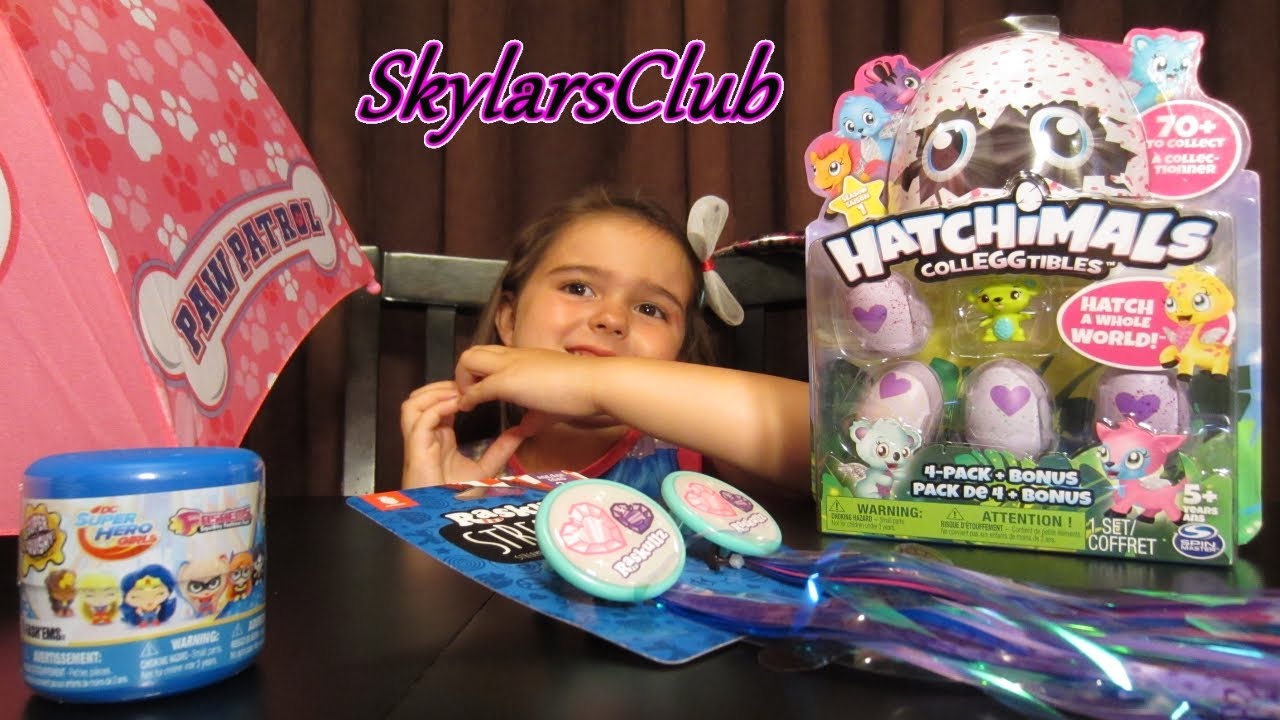 HATCHiMALS 4 pack - DC Super Hero Girls FASHEMS Openings