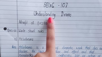 BEGE-107 Understanding Drama #Free Solved Assignment 2020-2021 BY STUDY ZONE