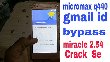 micromax q440 gmail id reset   miracle 2.54 Crack
