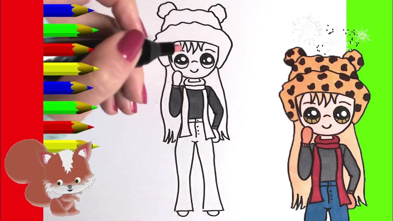 Como desenhar Alerquina Menina Kawaii ❤ Desenhos Kawaii