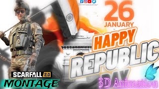 Happy #Republic DAY #Kesari #Song Montage 3D Animation 🌹🇮🇳 @ScarFall2.0