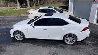 Lexus is350 f sport with 19” vossen wheels