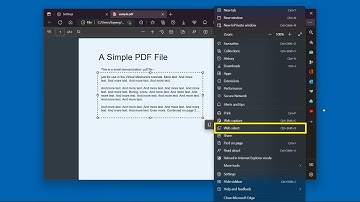 The "Web select" tool is now available for PDF files in Microsoft Edge 106
