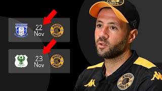 KAIZER CHIEFS MATCH DATES CLASHED