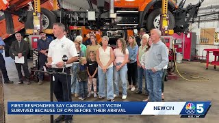 First responders credit VTrans employees with saving cardiac arrest victim's life