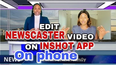 HOW TO MAKE NEWS STYLE VIDEO ON PHONE  IN 5 MINUTES (Inshot app tutorial for beginners)