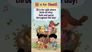 N is for Nest! Safe and Warm 🐦 | Fun Alphabet Learning #toddlers