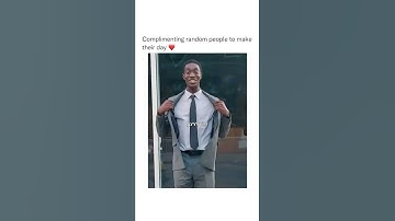 Complimenting Random Strangers to Make Their Day #Shorts