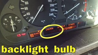 BMW X5 E53 Replacing Instrument Cluster Bulbs