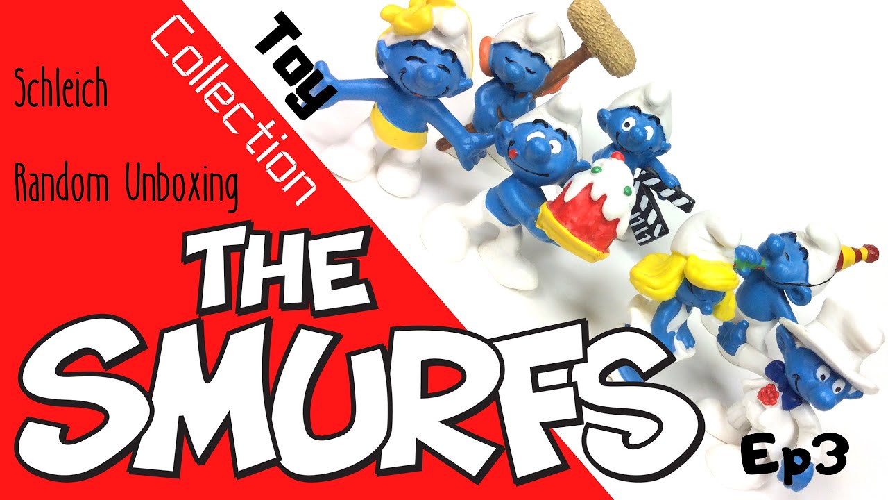 Smurfs lot purchase unboxing Schleich, mint