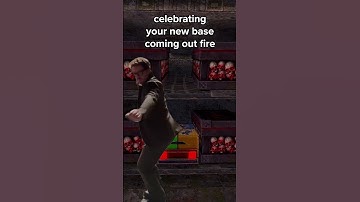 Celebrating your new base coming out fire