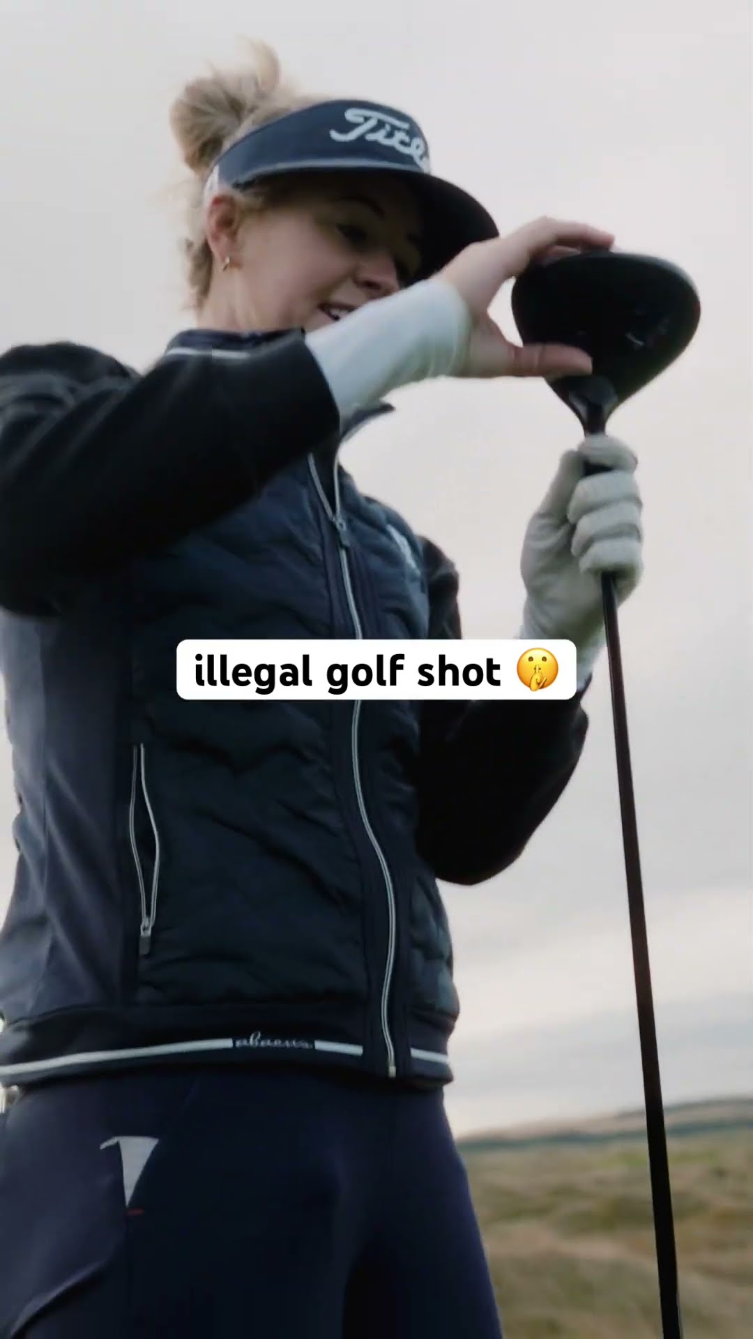 illegal golf shot…great result ?