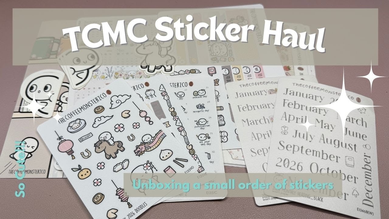 New TCMC Stickers! ✨ Small but Mighty Haul