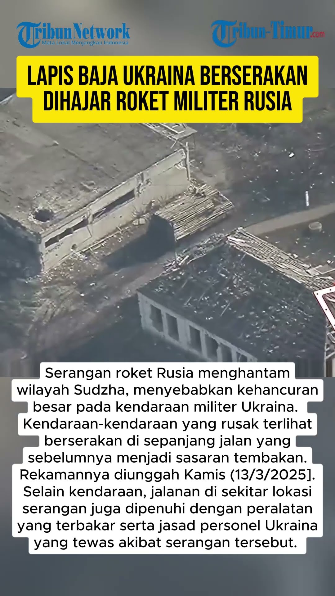 LAPIS BAJA UKRAINA BERSERAKAN DIHAJAR ROKET MILITER RUSIA