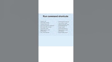 Top 10 Run Command Shortcuts
