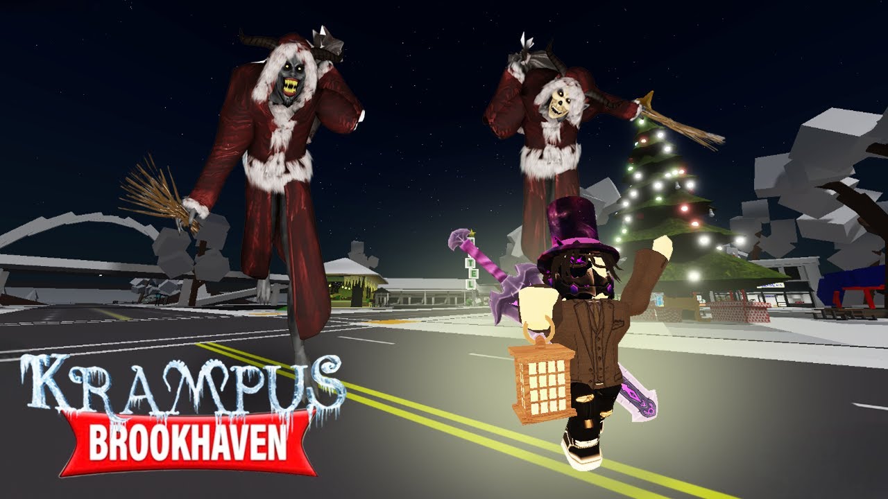 ROBLOX: KRAMPUS IS AFTER US - Krampus Brookhaven 🏡