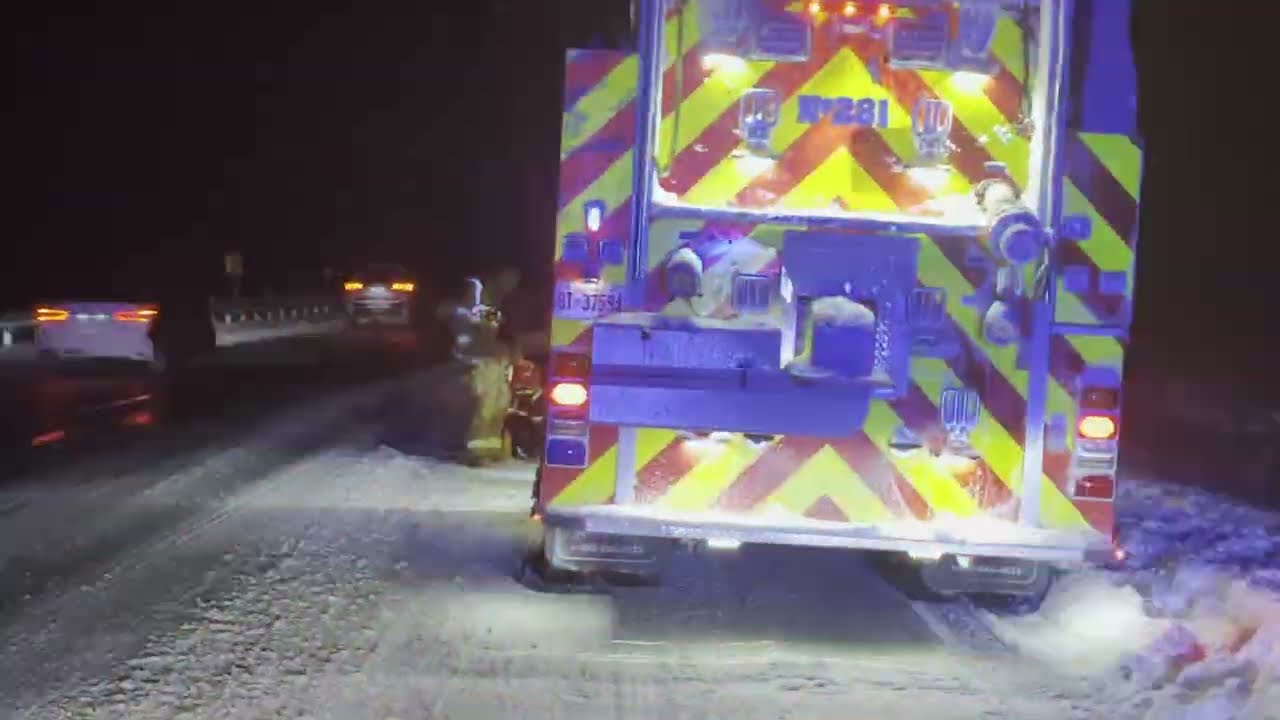 January 15, 2026 Firetruck Struck Highway 401 Brighton
