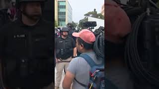 Police move in to remove protest encampment at UC Irvine