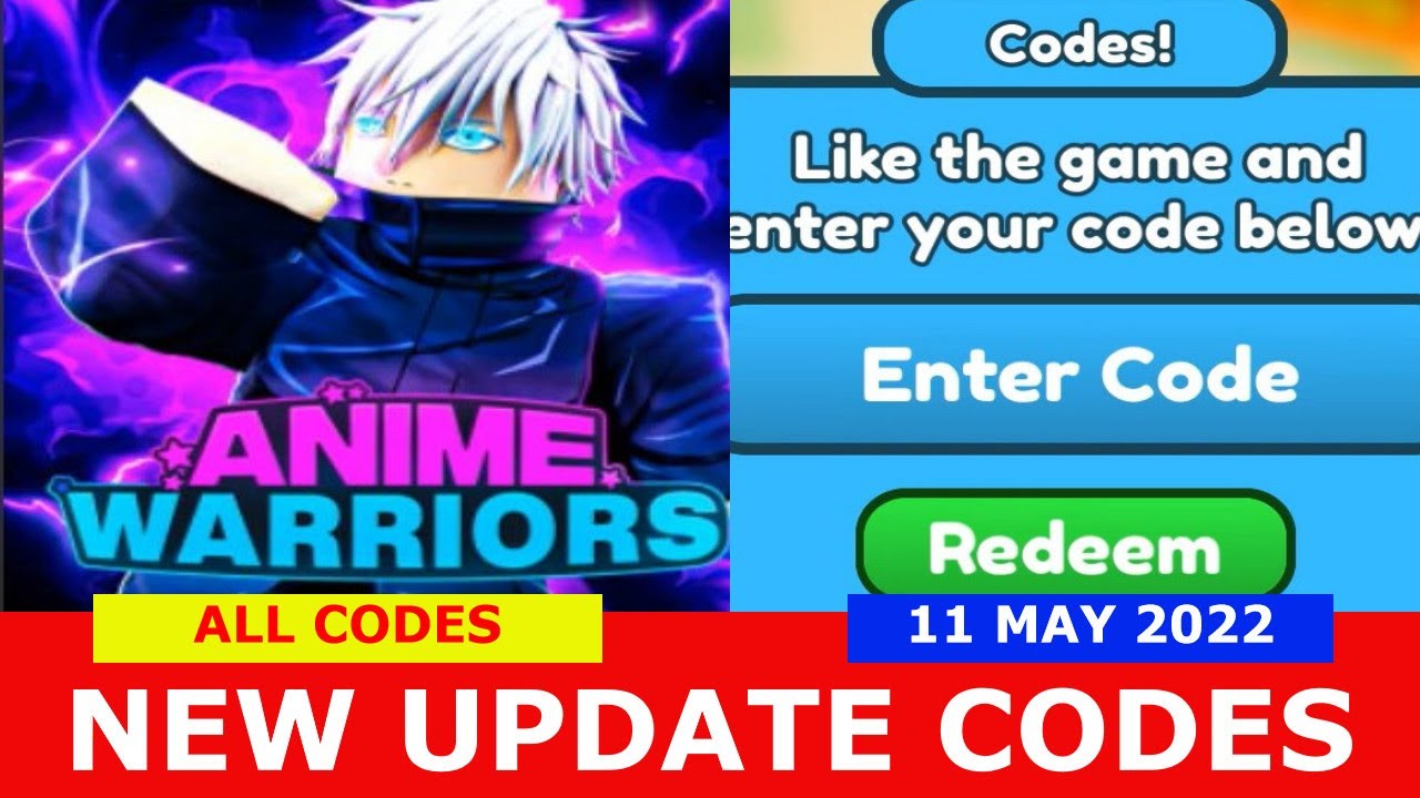 NEW UPDATE CODES [UPD5+3x] ALL CODES! Anime Warriors Simulator ROBLOX