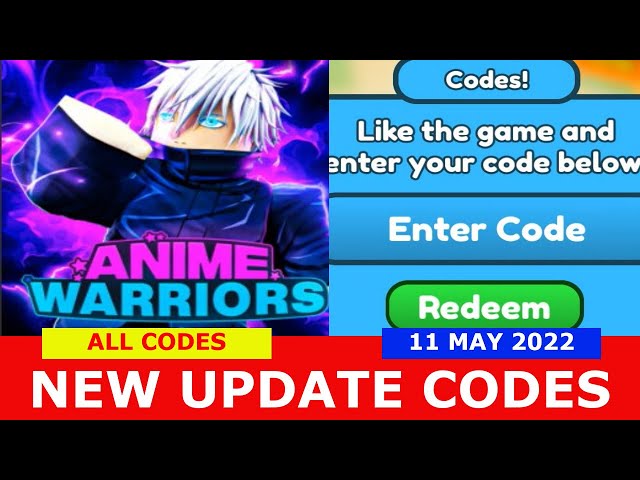 NEW UPDATE CODES [UPD3.5] ALL CODES! Anime Warriors Simulator ROBLOX