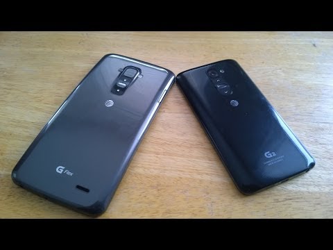 Battle Vid: LG G Flex vs  LG G2