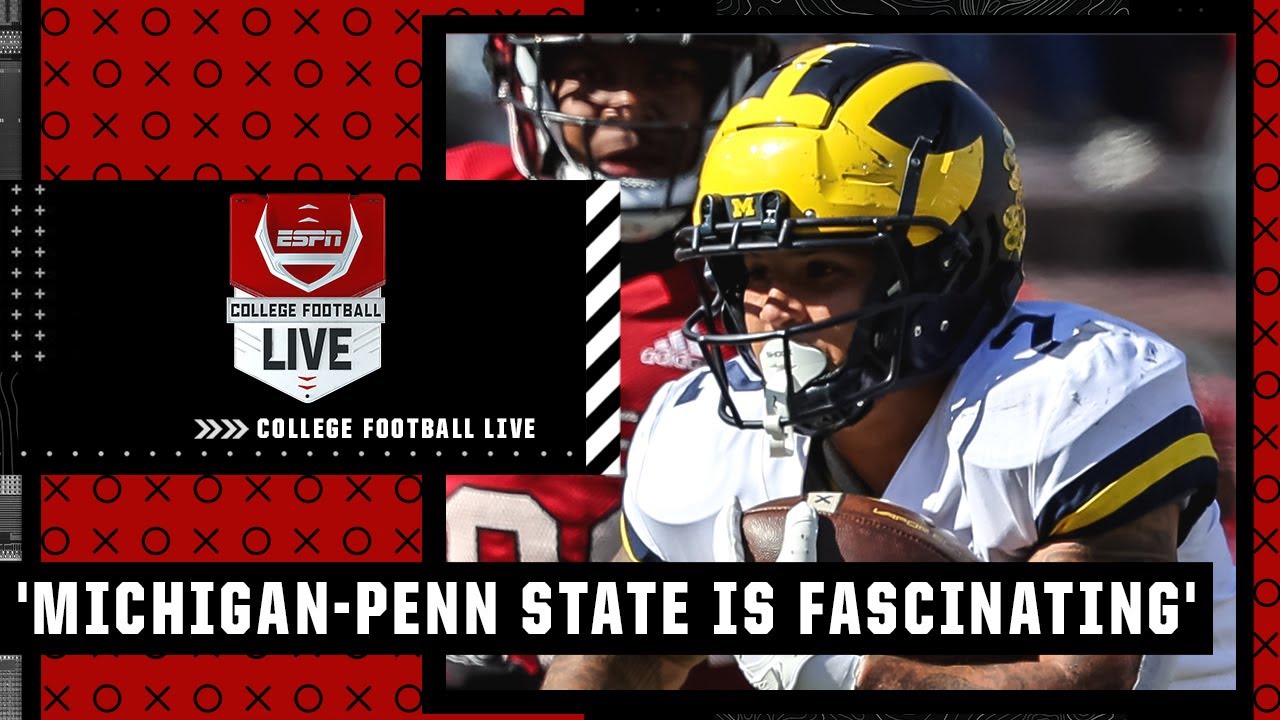 Michigan-Penn State is the running back matchup of the WEEK! - Greg McElroy College Football Live