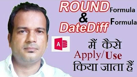 How to apply or use ROUND and DateDiff formula in access