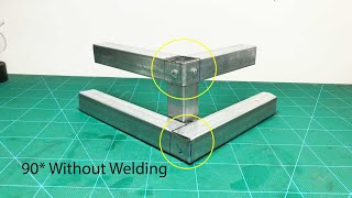 DIY - easy way to Make 90° DEGREE without Welding