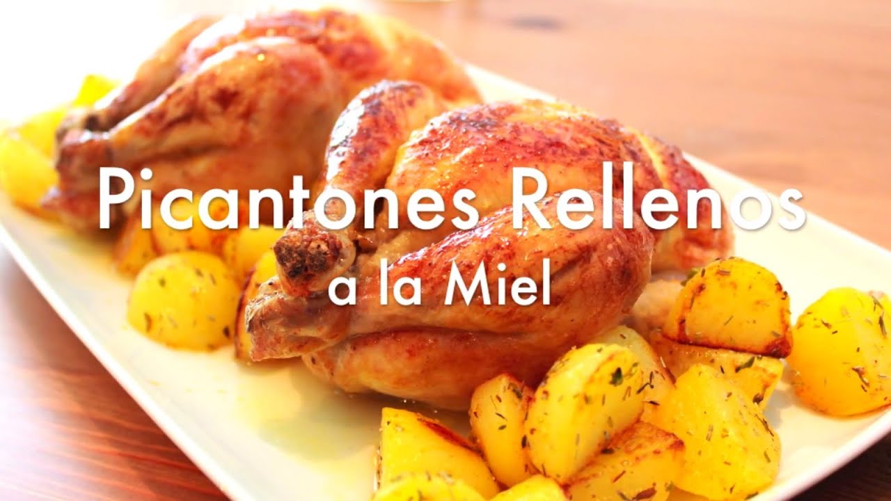 Pollos picantones rellenos al horno - Recetas de navidad ✅