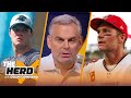 Carolina is ideal for Darnold, talks anniversary of Brady replacing Bledsoe — Colin | NFL | THE HERD