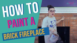 The Best Way To Paint A Fireplace #diy  #painting How To Paint A Brick Fireplace Sherwin Williams